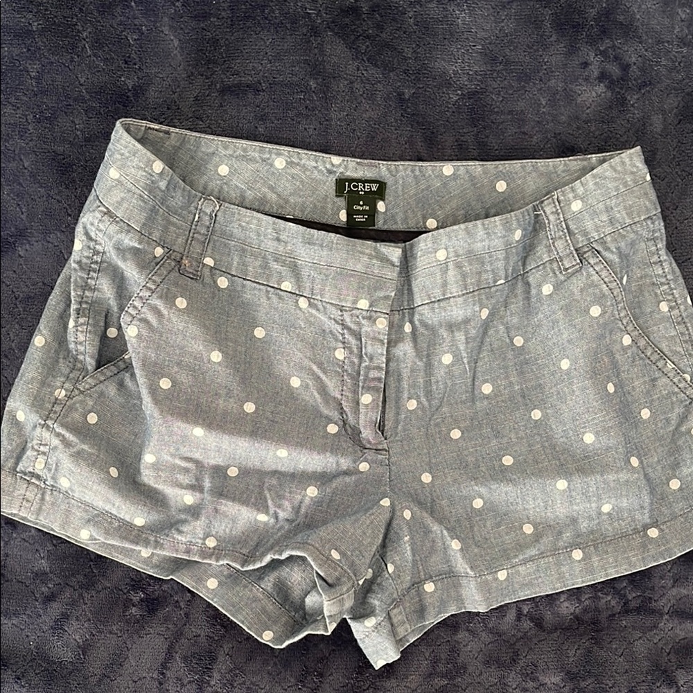 J. Crew Gray Polka Dot Women's Shorts